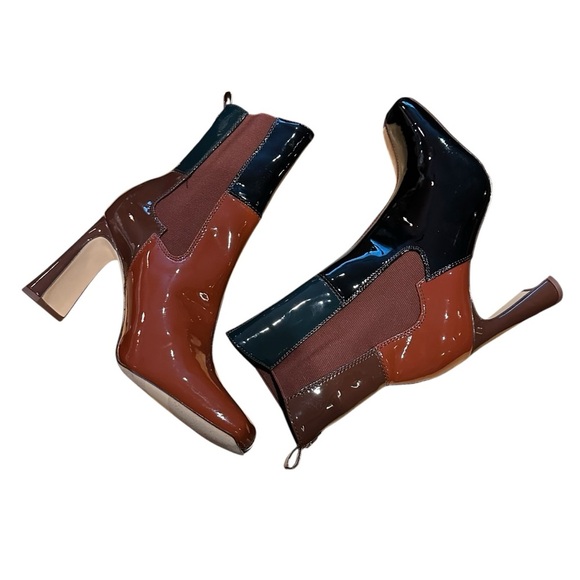 Circus by Sam Edelman Multicolor Patent Heeled Ankle Boots  9.5 - Picture 7 of 10